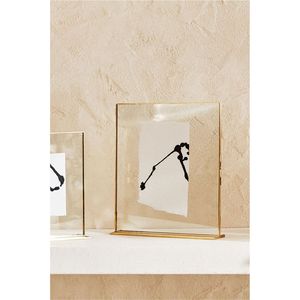 Caja de Recuerdos de Metal Dorado Antiguo de Estilo Nórdico con Marco Flotante de Vidrio, Montada en la Pared, con Bisagras, para Especímenes y Fotos, Boda de Lujo - Product Image 3