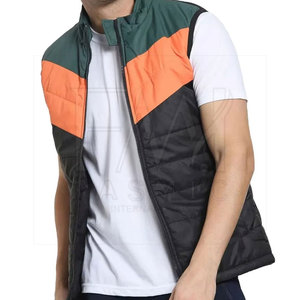 Chaleco acolchado sin mangas de talla grande estilo informal para hombre, chaleco de poliéster 100% con etiqueta privada - Product Image 3