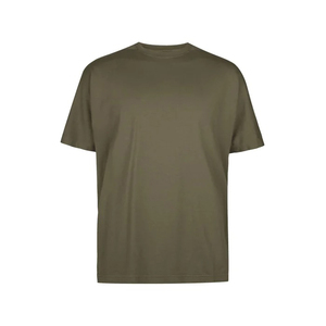 Personalizable de alta calidad 100% algodón de los hombres Slim Fit sólido manga corta Camiseta cuello redondo - Product Image 4