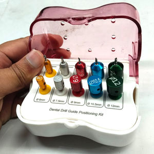 Kit de Guía de Implantes Dentales Profesionales Intensivos para Cirugía, 10 Piezas, Instrumentos de Posicionamiento Manual de Precisión de Acero Inoxidable - Product Image 1