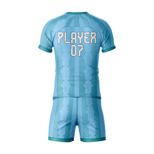 Conjunto de Camiseta y Pantalones Cortos de Fútbol Personalizados para Hombre 2026, Impresión por Transferencia de Calor, 100% Poliéster Ecológico, Estampado de Letras en la Parte Delantera, Uniforme - Product Image 2