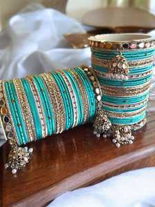 Joyería étnica colorida para bodas, brazaletes nupciales con puntos de Metal a la moda para fiestas y regalos de devolución - Product Image 3