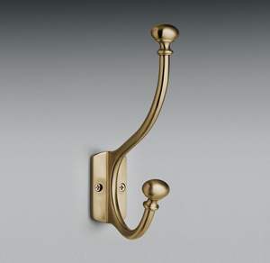 Vintage brass wall hooks for farmhouse home decor adding elegant charm to walls and <b>wooden</b> surfaces - Product Image 6