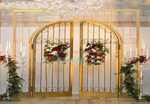 Paneles de pavo real cortados con láser blanco para decoración de bienvenida de boda DST Exports Marcos cortados con láser de metal blanco de moda para bodas occidentales Reino Unido - Product Image 4