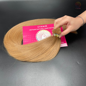 La mejor calidad de cabello humano vietnamita a granel ondulado natural liso #10 Color 65 Cm 100% cabello virgen crudo un donante precio al por mayor - Product Image 3