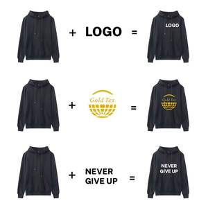 เสื้อฮู้ดผู้ชายแบบกําหนดเองพร้อมคุณสมบัติแห้งเร็วรองรับโลโก้ของตัวเอง เสื้อฮู้ดสวมหัวแบบเปล่าหนาธรรมดา - Product Image 4