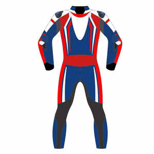 Combinaison de course moto unisexe personnalisée en cuir, 2 pièces, manches longues, respirante, séchage rapide, imperméable, ignifuge, imprimée - Product Image 3