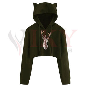 <b>Women</b> <b>Crop</b> Top Pullover <b>women's</b> <b>hoodies</b> - Product Image 3