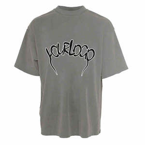 Camisetas de manga corta holgadas informales de gran tamaño para hombre, 100% de algodón, transpirables, ecológicas y de alta calidad - Product Image 4