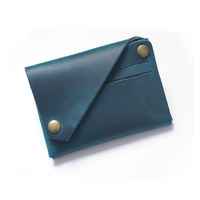 Dompet kulit sapi asli pria, bahan kulit sapi murni, dompet pria ringan tahan air