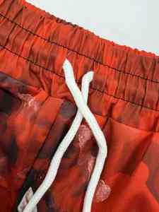 Pantalones Cortos Casuales Deportivos para Hombre, 100% Poliéster y Algodón, Cintura Elástica con Cordón, Transpirables, Tejidos, Lisos, para Exteriores - Product Image 2