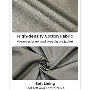 Vestes en toile 100% coton respirantes pour hommes, style streetwear, grandes tailles, imperméables et coupe-vent, fabriquées au Pakistan - Product Image 6