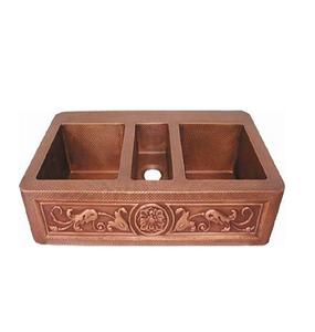 Forma cuadrada Cobre único Acabado Acero Cocina Personalizado Hecho a mano Cobre Cocina Fabricante - Product Image 1