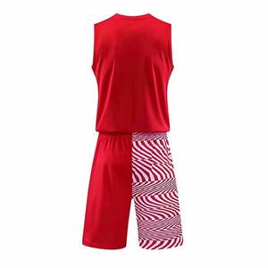 Ropa de equipo de tamaño personalizado de estilo nuevo de alta calidad de color rojo blanco ropa deportiva uniforme de baloncesto de INCREÍBLES INDUSTRIAS - Product Image 2