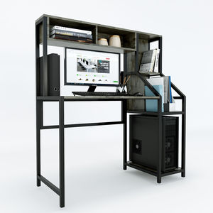 Rubberwood PC <b>Desk</b> with Bookshelf & <b>Drawer</b> for Bedroom Simple Design COD68036 - Product Image 2