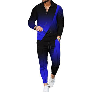 Conjunto completo superior e inferior para hombre, chándal cómodo, chándal de alta calidad con costuras superiores diseñadas para la temporada de invierno - Product Image 5