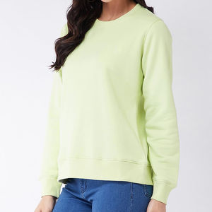 สเวตเชิ้ตคอกลม2025สตรีทแวร์ผ้าฝ้ายแบบเรียบสำหรับฤดูหนาวเสื้อสเวตเชิ้ตคอกลม100% สไตล์ล่าสุดออกแบบตามต้องการ - Product Image 4