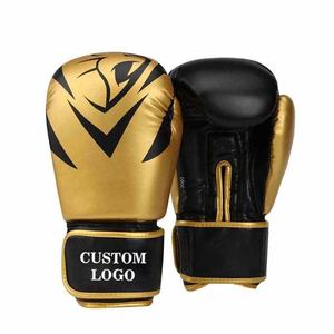 Fabricantes directos de fábrica Guantes de boxeo profesionales de cuero hechos a medida Guantes de boxeo transpirables de alta calidad - Product Image 2