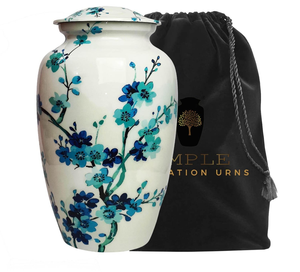 Handcrafted Aluminum Cremation Urns Elegant <b>Keepsake</b> & Adult Size Urns Leakproof Engravable <b>Memorial</b> Urns - Product Image 1