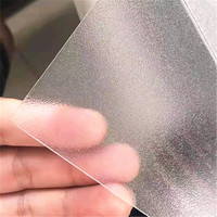 Feuille de polycarbonate givrée transparente, panneau de toiture en polycarbonate givré solide pour puits de lumière, mur d'intimité et auvent, résistant aux UV