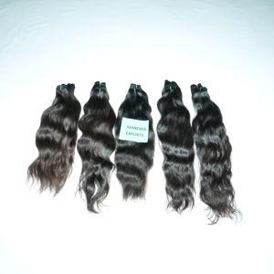 Extensions de cheveux indiens de qualité super premium Cheveux ondulés naturels bon marché en gros direct de l'usine Couleur naturelle Cheveux humains - Product Image 5