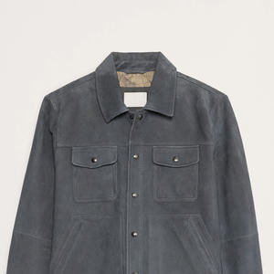 Veste d'hiver premium pour homme, meilleur prix, cuir véritable, coupe-vent, imperméable, teinture unie, devant, toutes tailles, vente en ligne disponible - Product Image 4