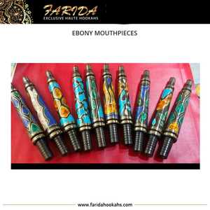 Juego de Narguile Egipcio Hecho a Mano de Lujo de la Mejor Calidad con Boquilla de Ébano y Acabado de Laca de Nácar, Accesorios para Fumar - Product Image 5