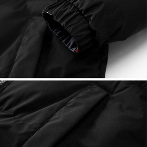 Chaqueta de Invierno Cálida de Color Sólido con Cuello Alto, Chaqueta Acolchada con Logotipo Personalizado, Chaqueta Bomber Informal de Moda para Hombre - Product Image 5