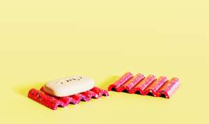 Plateau de porte-savon décoratif en résine époxy blanche moderne Surface émaillée Accessoires de salle de bain portables Vente en gros pour les hôtels - Product Image 6