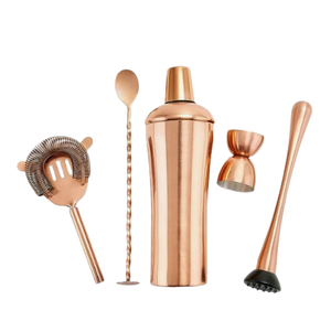 ชุดเชคเกอร์ผสมเครื่องดื่มค็อกเทลทำจากโลหะสแตนเลสชุดอุปกรณ์สำหรับบาร์เทนเดอร์ชุดเครื่องมือผสมเครื่องดื่มบาร์ชุดเครื่องมือสำหรับบาร์สแตนเลส - Product Image 6