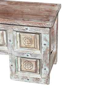 Banco de Madera Tallada, Estilo Rústico y Moderno para Jardín, Patio o Parque, Muebles de Exterior de Madera Sólida - Product Image 6