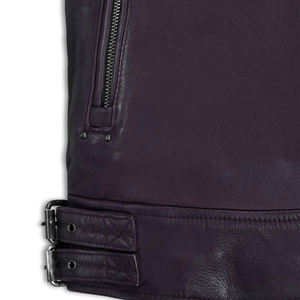 Chaquetas de Cuero Personalizadas al por Mayor, Chaqueta de Cuero para Hombre, Nueva Moda, Color Sólido, Cierre de Cremallera, Chaqueta Casual de Invierno para Hombre - Product Image 4