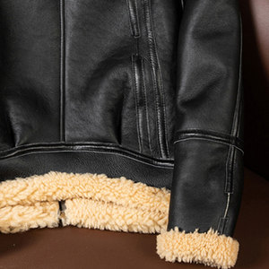 Veste en cuir B3 en peau de mouton de grande taille ajustable nouvel arrivage de vêtements personnalisés élégants et respirants de haute qualité pour hommes - Product Image 2