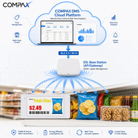 Étiquette de prix numérique électronique COMPAX 2,9'' 4 couleurs IP65 à faible consommation avec connexion sans fil pour boissons