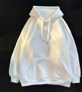 OEM Logo personnalisé Design automne et hiver couleur unie style de base plus velours surdimensionné lourd couleur unie sweatshirt à capuche - Product Image 3