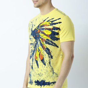 เสื้อยืดผู้ชายแนวสตรีทพิมพ์ลาย Dtg สีดำขนาดใหญ่พิมพ์ลายกราฟิกเสื้อยืดผู้ชายน้ำหนัก300กรัม - Product Image 3