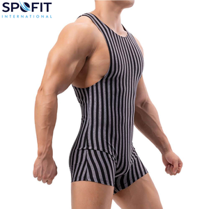 Combinaisons de lutte respirantes sur mesure en tissu coton-polyester, matériau durable de haute qualité - Prix bas pour hommes - Product Image 2