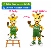 Costume de Mascotte Professionnel Personnalisé en Matériau EVA, OEM ODM, Combinaison de Personnage en Peluche Ambulant avec Logo Personnalisé pour Événements Adultes Unisexe