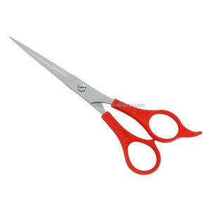 Office Home General Use Stainless Steel Sharp Scissors 20Cr13 Stainless Steel Blade Black <b>Plastic</b> Handle Student Shears - Product Image 1