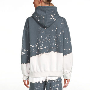 Private Label <b>Long</b> Sleeved Acid Wash Hoodies For Women 2025 New Style Casual Wear Custom Logo Printing <b>Ladies</b> Acid Wash Hoodie - Product Image 2