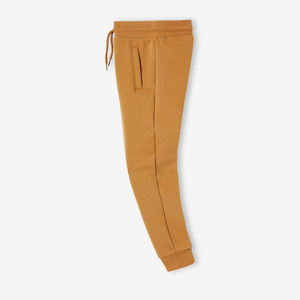 Street Style Jogger Pants Brown Color Cotton Polyester Made Comfortable Kids <b>Trousers</b> With Elastic Waste And <b>Drawstring</b> Closure - Product Image 3