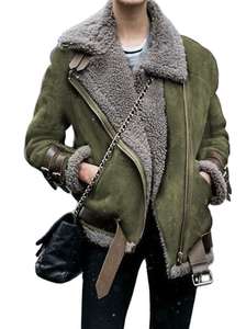 Nuevo diseño de moda polar hebilla solapa casual calle otoño invierno abrigo Top mujer chaqueta cálida prendas de vestir exteriores elegante ajuste a medida - Product Image 2