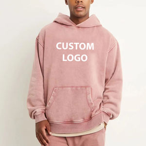 Sweats à capuche sur mesure pour hommes Sweat à capuche vierge en coton 100% délavé et uni Streetwear Sweat-shirt surdimensionné et lourd avec logo personnalisé - Product Image 5