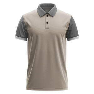 Vente en gros 100% coton pour hommes pour polos 200g séchage rapide respirant tricoté logo brodé personnalisé et impression unie - Product Image 3