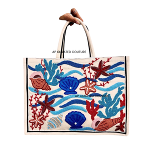 บ็อกซี่กระเป๋าโท้ทประดับชายหาดที่สวยงามสไตล์แฟชั่นทนทานพร้อมโชว์ที่สมบูรณ์แบบสำหรับบรรยากาศของชายหาด - Product Image 4