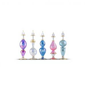 ขวดน้ำหอมแก้วเป่ามือลายดอกไม้จาก Vetro Mano - Product Image 1