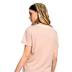 Servicio de OEM/ODM, camiseta hecha a medida para mujer, camiseta con logotipo serigrafiado, Camiseta de algodón 100% de peso pesado de gran tamaño - Product Image 2