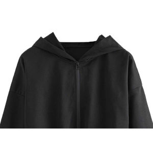 Vestido Sudadera de Felpa Personalizado para Mujer, 100% Algodón, Transpirable, Resistente al Viento, Ecológico, Diseño en Relieve, Bordado, Hombros Caídos - Product Image 4