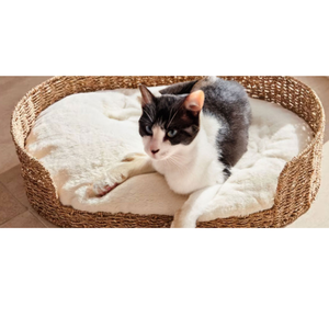 Handwoven natural seagrass pet <b>dog</b> <b>bed</b> comfortable pet <b>beds</b> accessories eco-friendly pet <b>beds</b> for <b>dogs</b> from Vietnam - Product Image 4