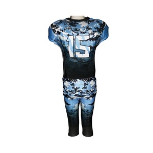 Camisetas de Fútbol Americano Personalizadas al por Mayor, de Alta Calidad, 100% Poliéster, Manga Corta, Ajuste Entallado, Protección UV, Ropa Deportiva - Product Image 4